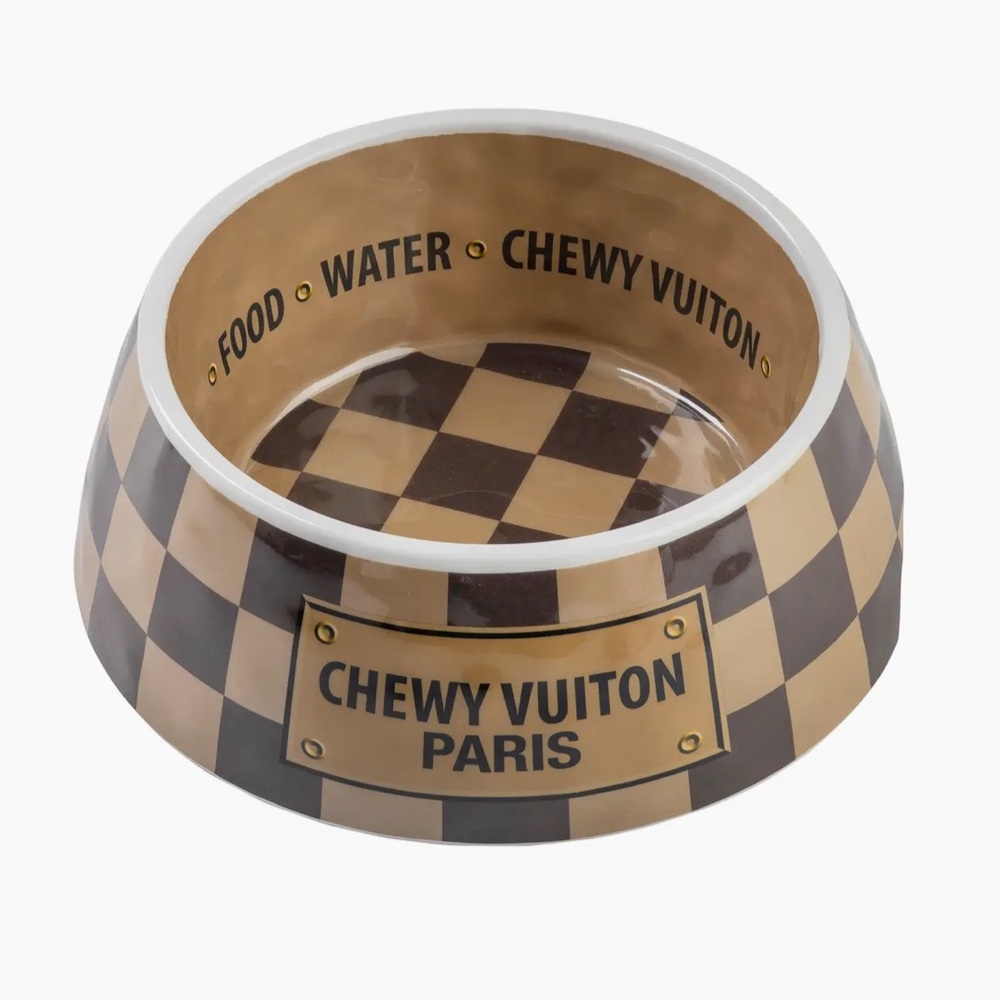 Haute Diggity Doy
BARK, LOVE, PLAY! Checker Chewy Vuiton Bowl -
Large NEW
